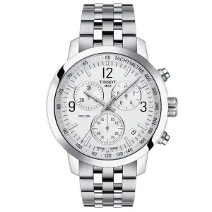 TISSOT Men’s Quartz Swiss Made Silver Stainless Steel Silver Dial 42mm Watch T114.417.11.037.00