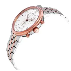 TISSOT Men’s Quartz Swiss Made Two-tone Stainless Steel White Dial 41mm Watch T122.417.22.011.00