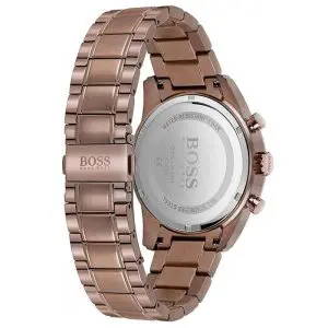 Hugo Boss Men’s Quartz Copper Stainless Steel Blue Dial 44mm Watch 1513788