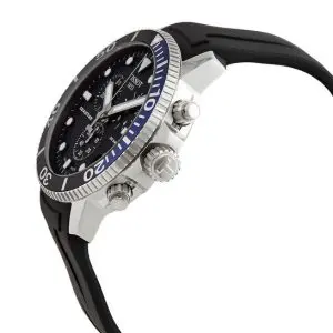TISSOT Men’s Quartz Swiss Made Black Silicone Strap Black Dial 45mm Watch T120.417.17.051.02
