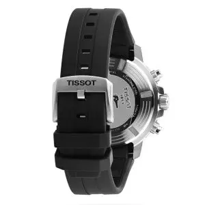 TISSOT Men’s Quartz Swiss Made Black Silicone Strap Black Dial 45mm Watch T120.417.17.051.02