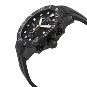 TISSOT Men’s Quartz Swiss Made Black Silicone Strap Black Dial 45mm Watch T120.417.37.051.02