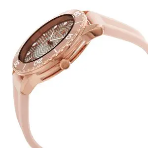 Alternative view of Michael Kors Women’s Quartz Pink Silicone Strap Rose Crystal Pave Dial 40mm Watch MK6854