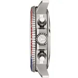 TISSOT Men’s Quartz Swiss Made Silver Stainless Steel Blue Dial 45mm Watch T120.417.11.041.03