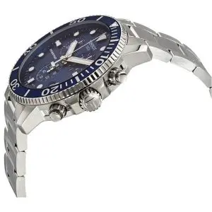 TISSOT Men’s Quartz Swiss Made Silver Stainless Steel Blue Gradient Dial 45mm Watch T120.417.11.041.01