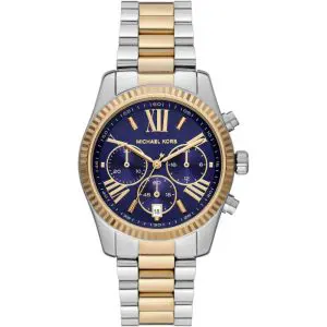 Michael Kors Women’s Quartz Two-tone Stainless Steel Blue Dial 38mm Watch MK7218