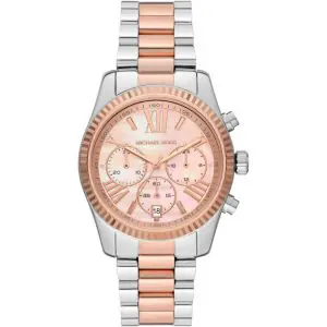 Michael Kors Women’s Quartz Two-tone Stainless Steel Rose Gold Mother Of pearl Dial 38mm Watch MK7219