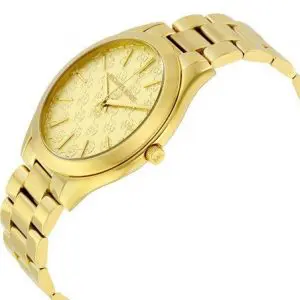 Michael Kors Women’s Quartz Gold Stainless Steel Champagne Dial 42mm Watch MK3335