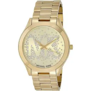 Michael Kors Women’s Quartz Gold Stainless Steel Gold Dial 39mm Watch MK3590
