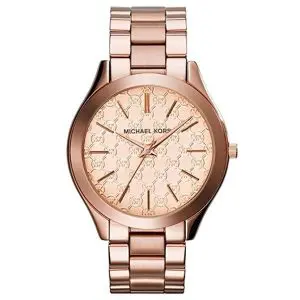 Michael Kors Women’s Quartz Rose Gold Stainless Steel Rose Gold Dial 42mm Watch MK3336