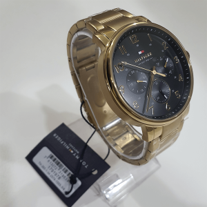 Tommy Hilfiger Men’s Quartz Gold Stainless Steel Black Dial 44mm Watch 1791978