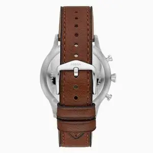Fossil Men’s Quartz Brown Leather Strap Blue Dial 44mm Watch FS5832