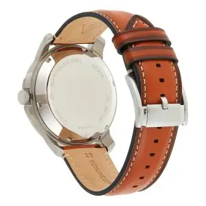 Fossil Men’s Automatic Brown Leather Strap Blue Dial 44mm Watch ME1161