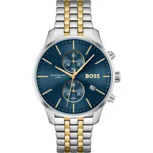 Hugo Boss Men’s Quartz Two-tone Stainless Steel Blue Dial 42mm Watch 1513976