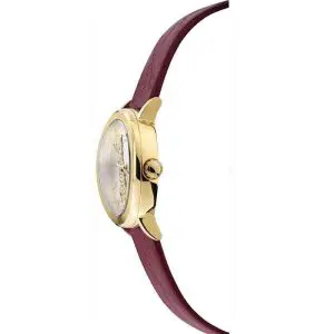 Versace Women’s Quartz Swiss Made Maroon Leather Strap White Dial 36mm Watch VEHC00219