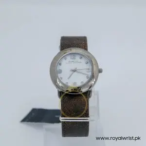 Marc by Marc Jacobs Women’s Quartz Brown Leather Strap White Dial 36mm Watch MBM1223