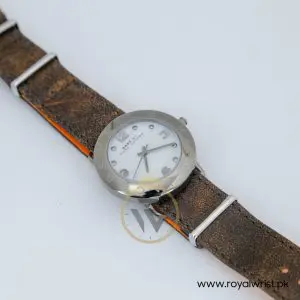Marc by Marc Jacobs Women’s Quartz Brown Leather Strap White Dial 36mm Watch MBM1223