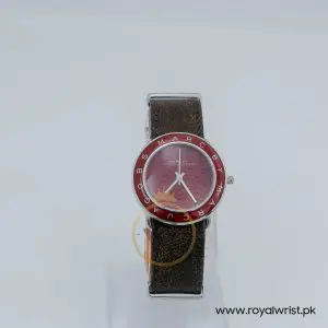 Marc by Marc Jacobs Women’s Quartz Brown Leather Strap Red Dial 36mm Watch MBM1162