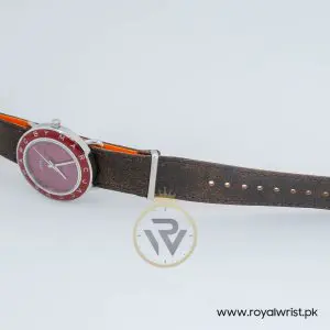 Marc by Marc Jacobs Women’s Quartz Brown Leather Strap Red Dial 36mm Watch MBM1162