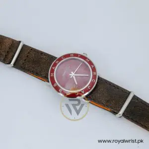 Marc by Marc Jacobs Women’s Quartz Brown Leather Strap Red Dial 36mm Watch MBM1162