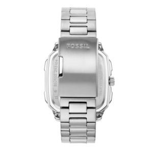 Fossil Men’s Quartz Silver Stainless Steel Black Dial 42mm Watch BQ2655
