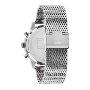 Tommy Hilfiger Men’s Quartz Silver Stainless Steel Blue Dial 44mm Watch 1791881