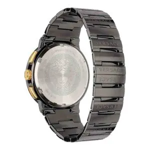 Versace Men’s Quartz Swiss Made Grey Stainless Steel Grey Dial 43mm Watch VEZ900521