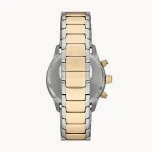 Emporio Armani Men’s Quartz Two-tone Stainless Steel Black Dial 43mm Watch AR11521