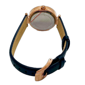 Michael Kors Women’s Quartz Black Leather Strap Rose Gold Dial 33mm Watch MK2543