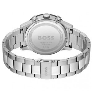 Hugo Boss Men’s Quartz Silver Stainless Steel Black Dial 44mm Watch 1513922