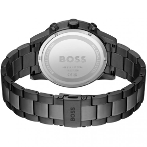 Hugo Boss Men’s Quartz Grey Stainless Steel Grey Dial 44mm Watch 1513924