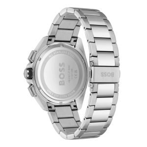 Hugo Boss Men’s Quartz Silver Stainless Steel Black Dial 44mm Watch 1513949