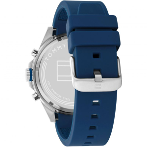 Tommy Hilfiger Men’s Quartz Blue Silicone Strap Blue Dial 45mm Watch 1791970