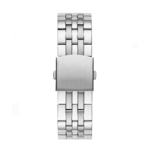 Guess Men’s Quartz Silver Stainless Steel Black Dial 44mm Watch W1107G1