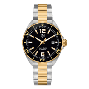 Tag Heuer Men’s Quartz Swiss Made Two-tone Stainless Steel Black Dial 41mm Watch WAZ1121.BB0879