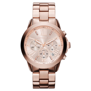 Michael Kors Men’s Quartz Rose Gold Stainless Steel Rose Gold Dial 42mm Watch MK5778
