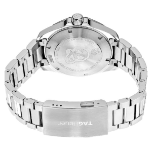 Tag Heuer Men’s Quartz Silver Stainless Steel Black Dial 41mm Watch WAY1110.BA0928