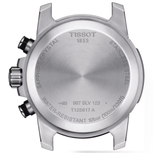 TISSOT Men’s Quartz Swiss-Made Silver Stainless Steel Black Dial 45mm Watch T125.617.21.051.00