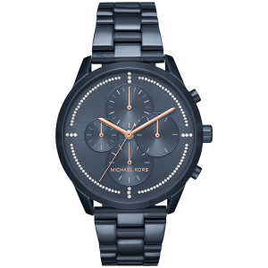 Michael Kors Women’s Quartz Blue Stainless Steel Blue Dial 40mm Watch MK6522