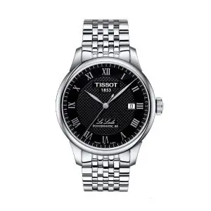 TISSOT Men’s Swiss Made Powermatic Silver Stainless Steel Black Dial 39mm Watch T006.407.11.053.00