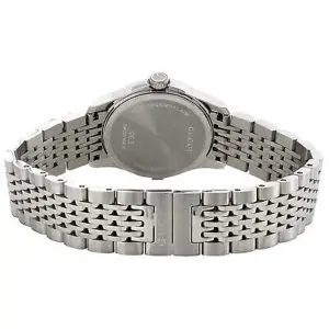 Gucci Women’s Swiss Made Quartz Silver Stainless Steel Black Dial 27mm Watch YA126502
