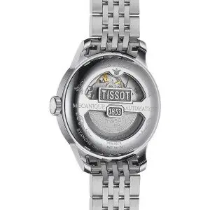 TISSOT Men’s Swiss Made Powermatic Silver Stainless Steel Black Dial 39mm Watch T006.407.11.053.00