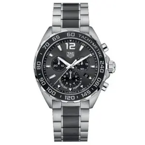 Tag Heuer Men’s Quartz Swiss Made Two-tone Stainless Steel Grey Dial 43mm Watch CAZ1011.BA0843