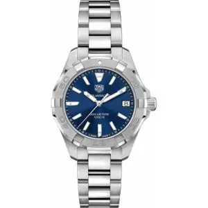 Tag Heuer Aquaracer Women’s Quartz Swiss Made Silver Stainless Steel Blue Dial 32mm Watch WBD1312.BA0740