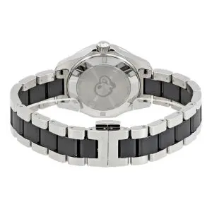 Tag Heuer Women’s Quartz Swiss Made Silver Stainless Steel Black Dial 35mm Watch WAY131C.BA0913