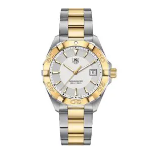 Tag Heuer Aquaracer Men’s Quartz Swiss Made Two-tone Stainless Steel Grey Dial 41mm Watch WAY1120.BB0930