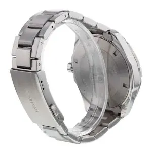 Tag Heuer Men’s Quartz Swiss Made Silver Stainless Steel Black Dial 43mm Watch WAY101B.BA0746