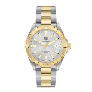 Tag Heuer Aquaracer Men’s Quartz Swiss Made Two-tone Stainless Steel Grey Dial 41mm Watch WBD1120.BB0930