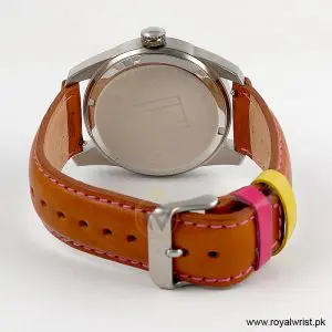 Tommy Hilfiger Women’s Quartz Brown Leather Strap Black Dial 42mm Watch 1781326 - Image 4