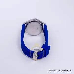 Tommy Hilfiger Women’s Quartz Blue Silicone Strap White Blue Dial 30mm Watch 1781117